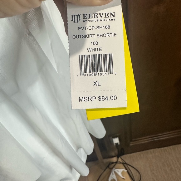 NWT SIZE XL/XXL EleVen by Venus Williams White Bike Shorts for Active Style - Picture 6 of 9